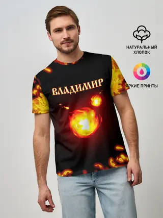 Мужская базовая футболка / Владимир