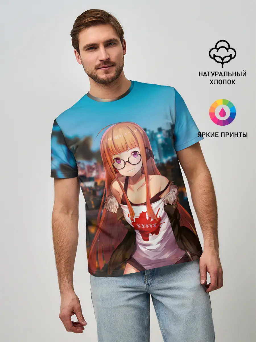 Мужская базовая футболка / Футаба Сакура