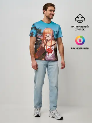 Мужская базовая футболка / Футаба Сакура