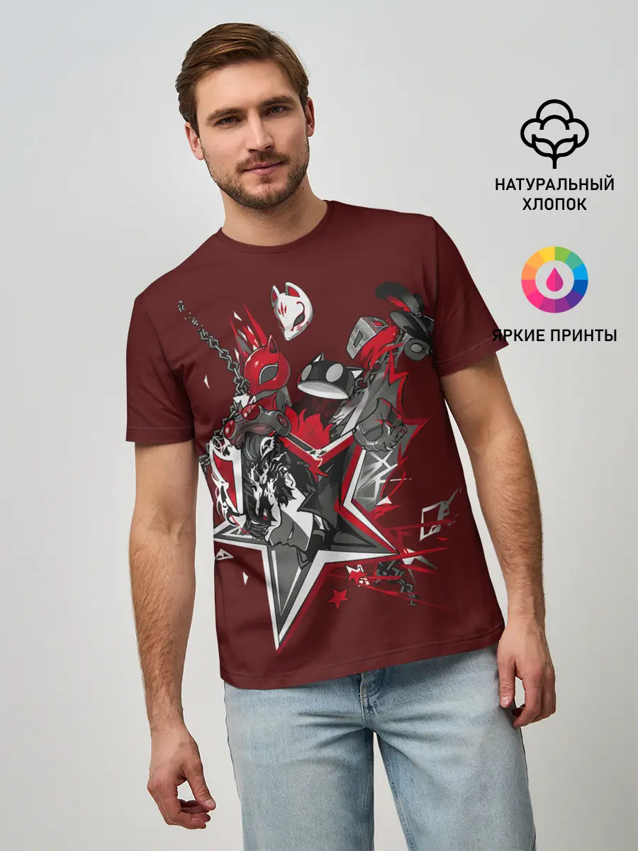 Мужская базовая футболка / Mask of Ren