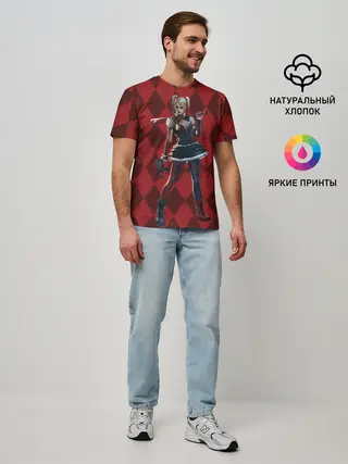 Мужская базовая футболка / Harley Quinn