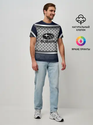 Мужская базовая футболка / SUBARU SPORT