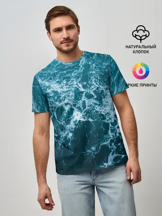 Мужская базовая футболка / Водная гладь