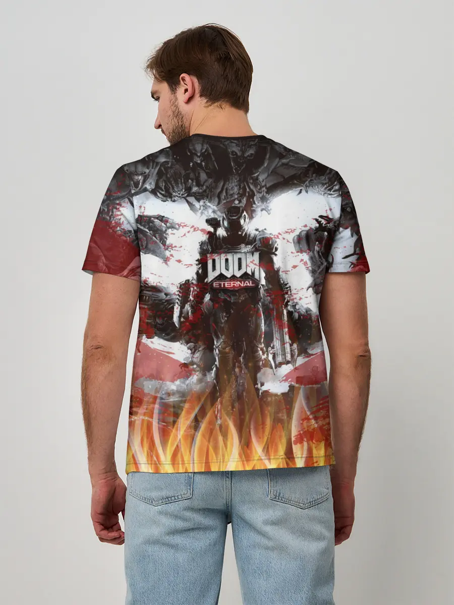 Мужская базовая футболка / Doom Ethernal Ancient Gods