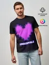 Мужская базовая футболка / UNDERTALE PURPLE HEART