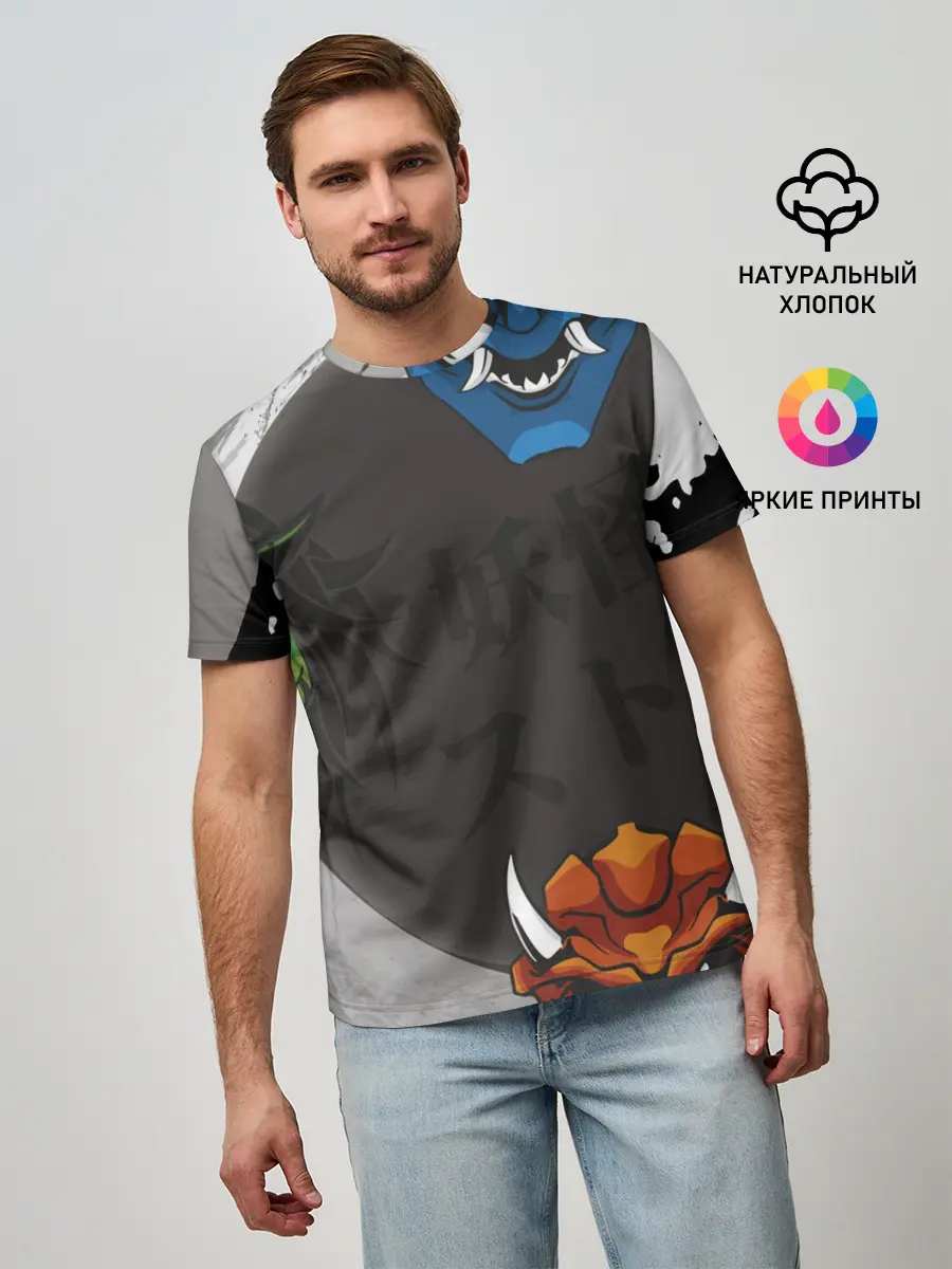 Мужская базовая футболка / Маски Они