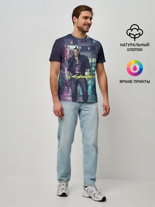 Мужская базовая футболка / Jackie Welles Cyberpunk