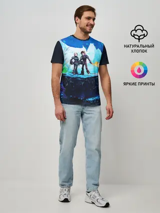 Мужская базовая футболка / Как приручить Дракона 3