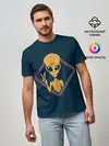 Мужская базовая футболка / НЛО / UFO