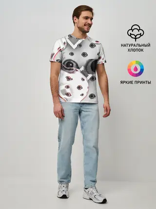 Мужская базовая футболка / они наблюдают за тобой