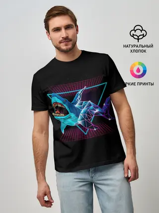 Мужская базовая футболка / Shark