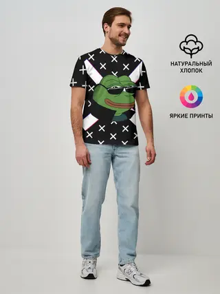 Мужская базовая футболка / Pepe в очках EZ
