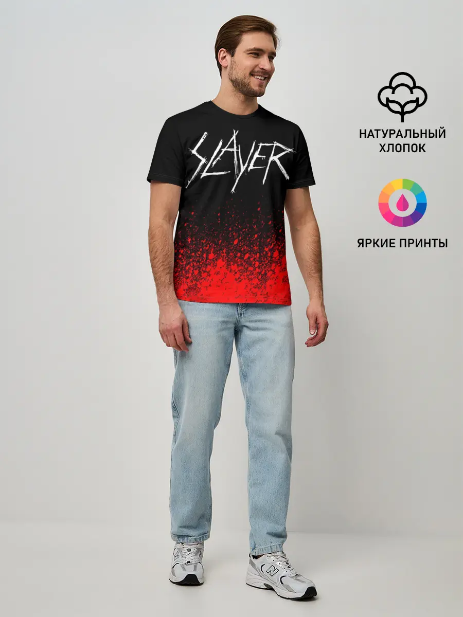 Мужская базовая футболка / SLAYER