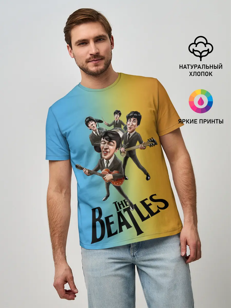 Мужская базовая футболка / The Beatles