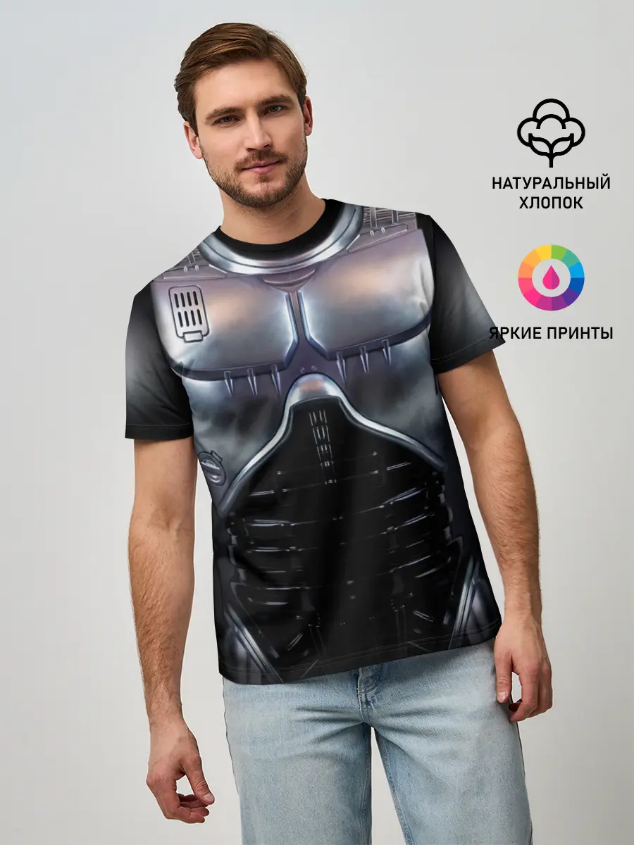 Мужская базовая футболка / Робокоп