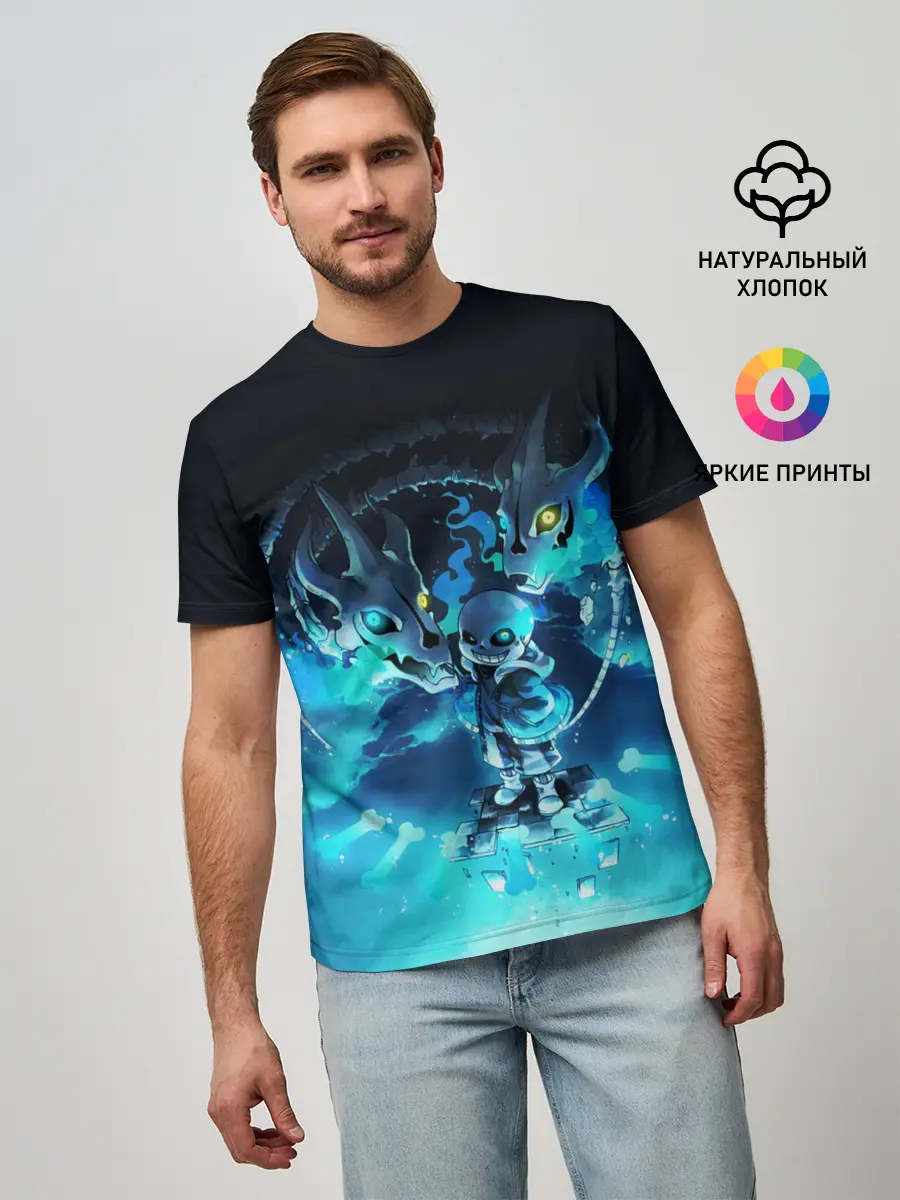 Мужская базовая футболка / UNDERTALE