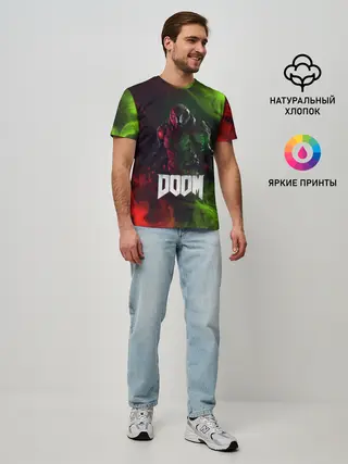 Мужская базовая футболка / Doomguy | Doom