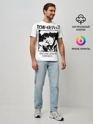 Мужская базовая футболка / Ковбой Бибоп