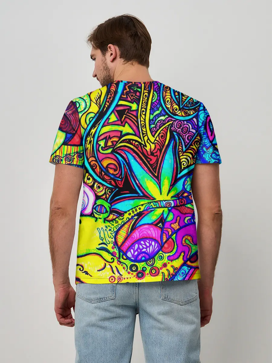 Мужская базовая футболка / PSY ABSTRACTION