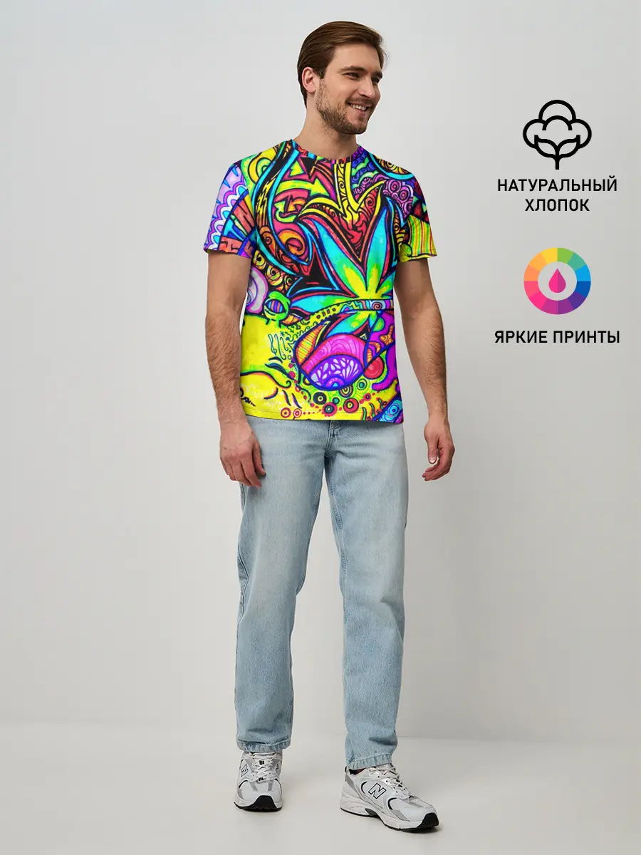 Мужская базовая футболка / PSY ABSTRACTION