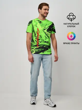 Мужская базовая футболка / Cyberpunk 2077