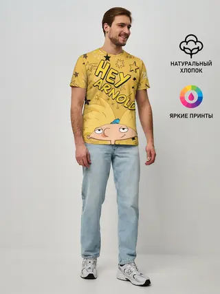 Мужская базовая футболка / Эй, Арнольд!