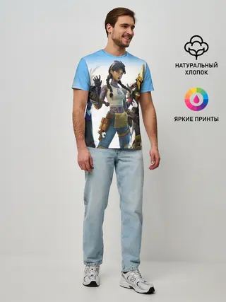 Мужская базовая футболка / ФОРТНАЙТ 3 СЕЗОН