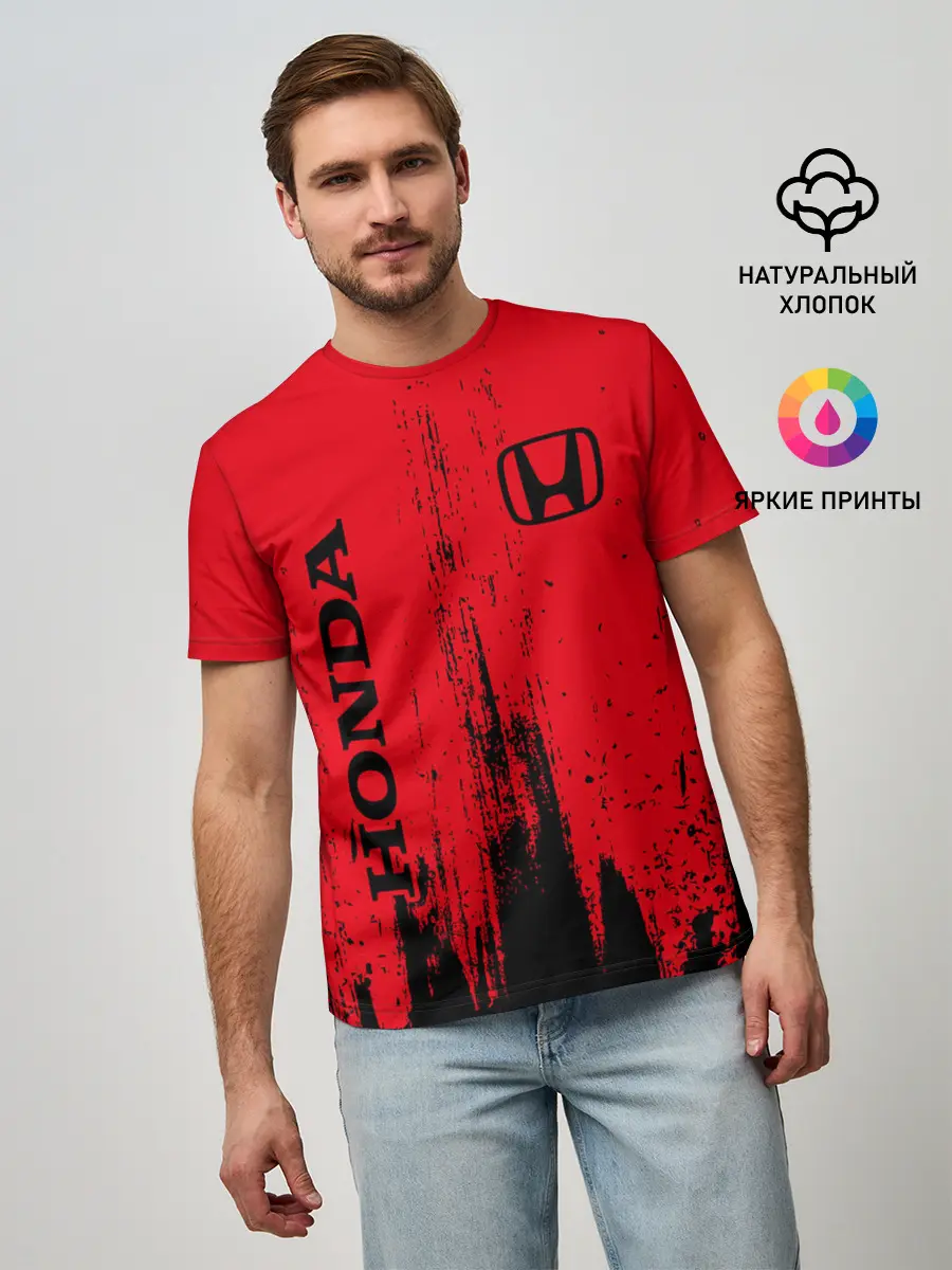 Мужская базовая футболка / HONDA / ХОНДА