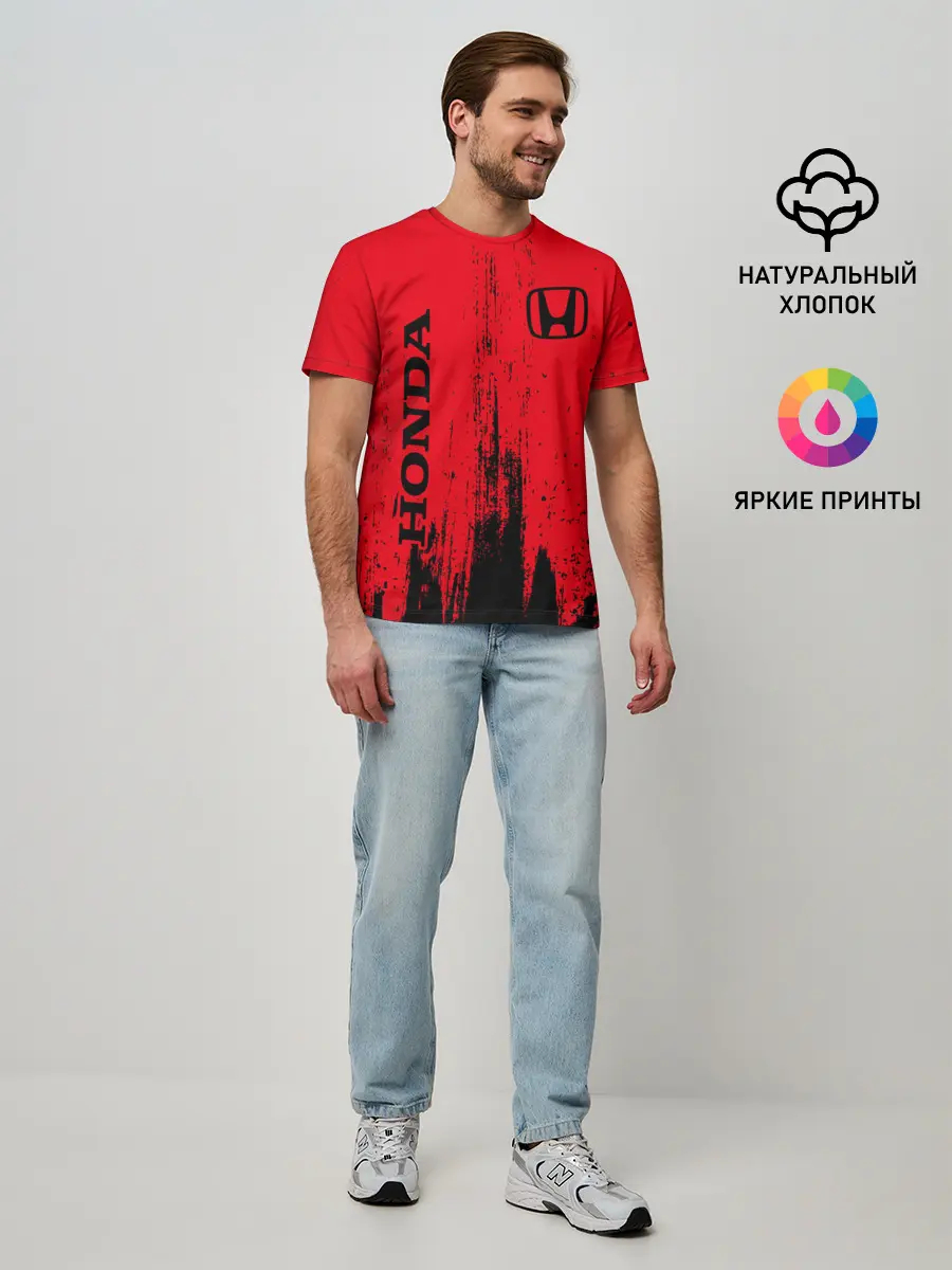 Мужская базовая футболка / HONDA / ХОНДА