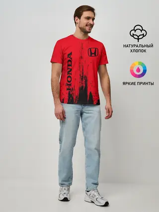Мужская базовая футболка / HONDA / ХОНДА