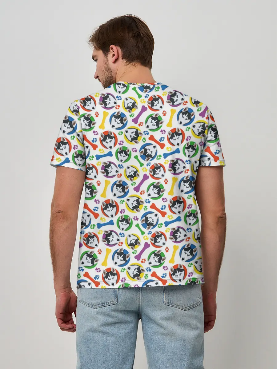 Мужская базовая футболка / Хаски