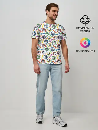 Мужская базовая футболка / Хаски