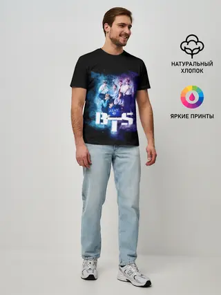Мужская базовая футболка / BTS