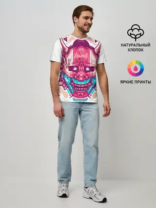 Мужская базовая футболка / Маска Ханья светлая