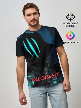 Мужская базовая футболка / VALORANT OMEN