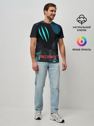 Мужская базовая футболка / VALORANT OMEN