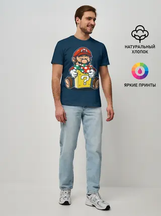 Мужская базовая футболка / Марио