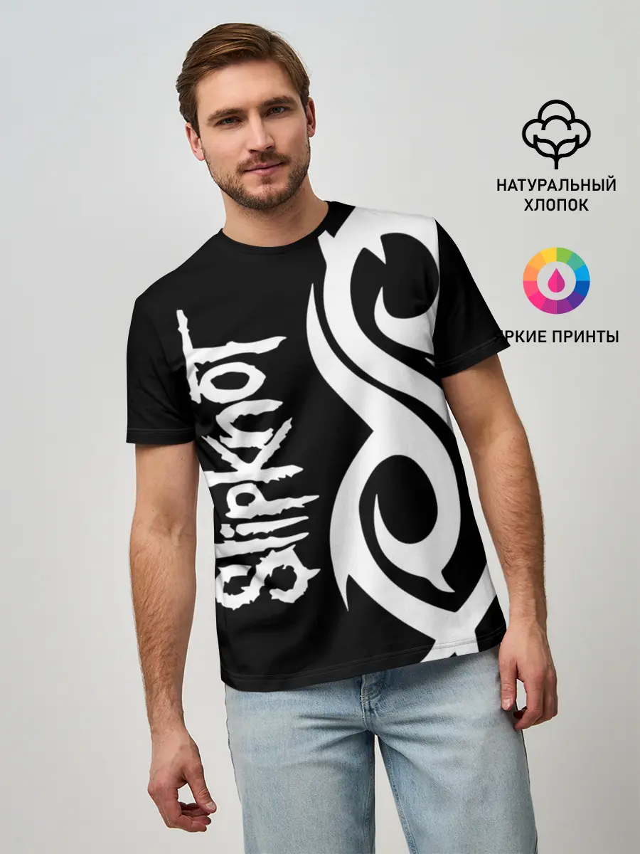 Мужская базовая футболка / Slipknot