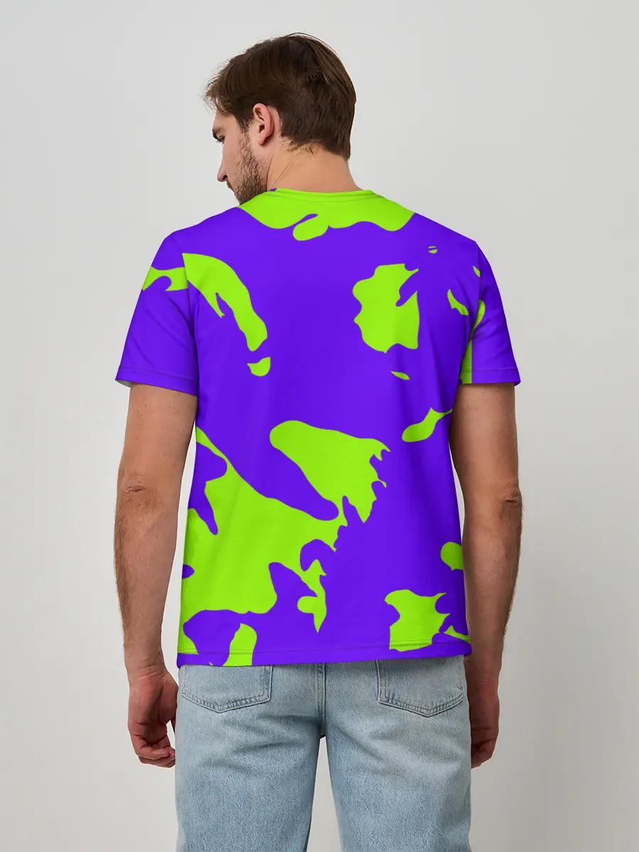 Мужская базовая футболка / тeкстура