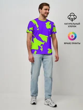 Мужская базовая футболка / тeкстура