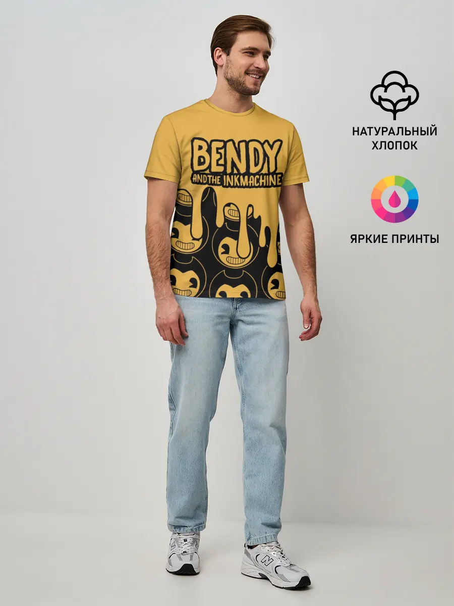 Мужская базовая футболка / Bendy And The Ink Machine