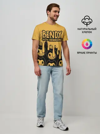 Мужская базовая футболка / Bendy And The Ink Machine