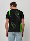 Мужская базовая футболка / ФУТУРИСТИЧНАЯ БРОНЯ | ЗЕЛЕНАЯ