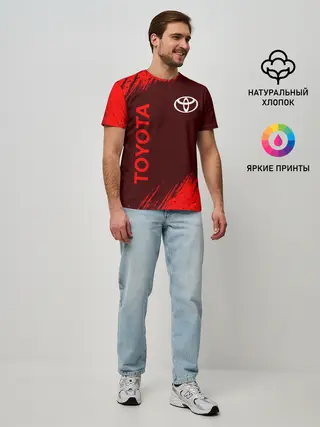 Мужская базовая футболка / TOYOTA / ТОЙОТА