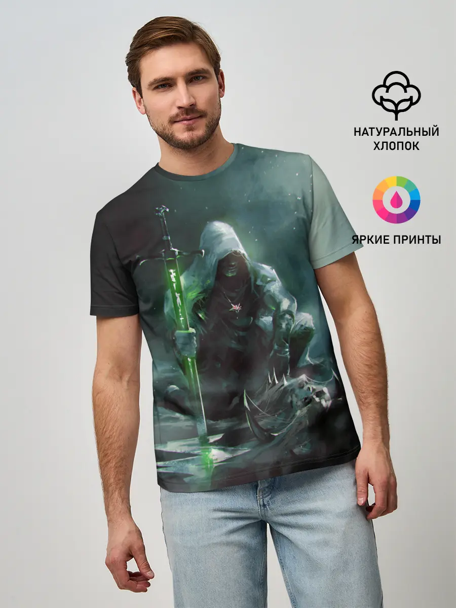 Мужская базовая футболка / ВЕДЬМАК