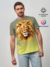 Мужская базовая футболка / Лев