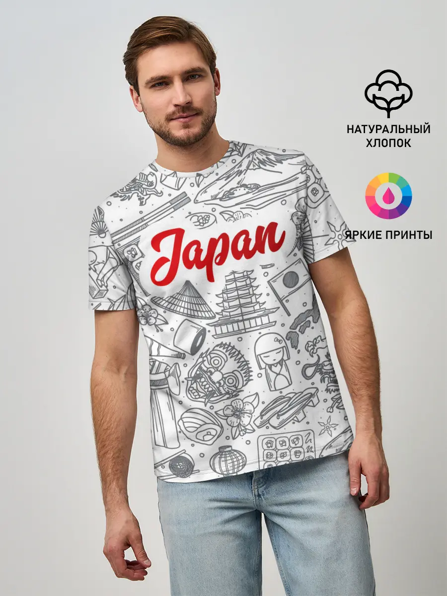 Мужская базовая футболка / Япония | Страна Восходящего Солнца