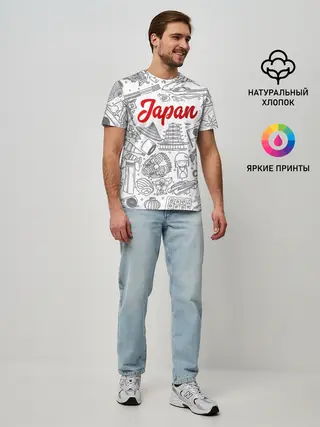 Мужская базовая футболка / Япония | Страна Восходящего Солнца