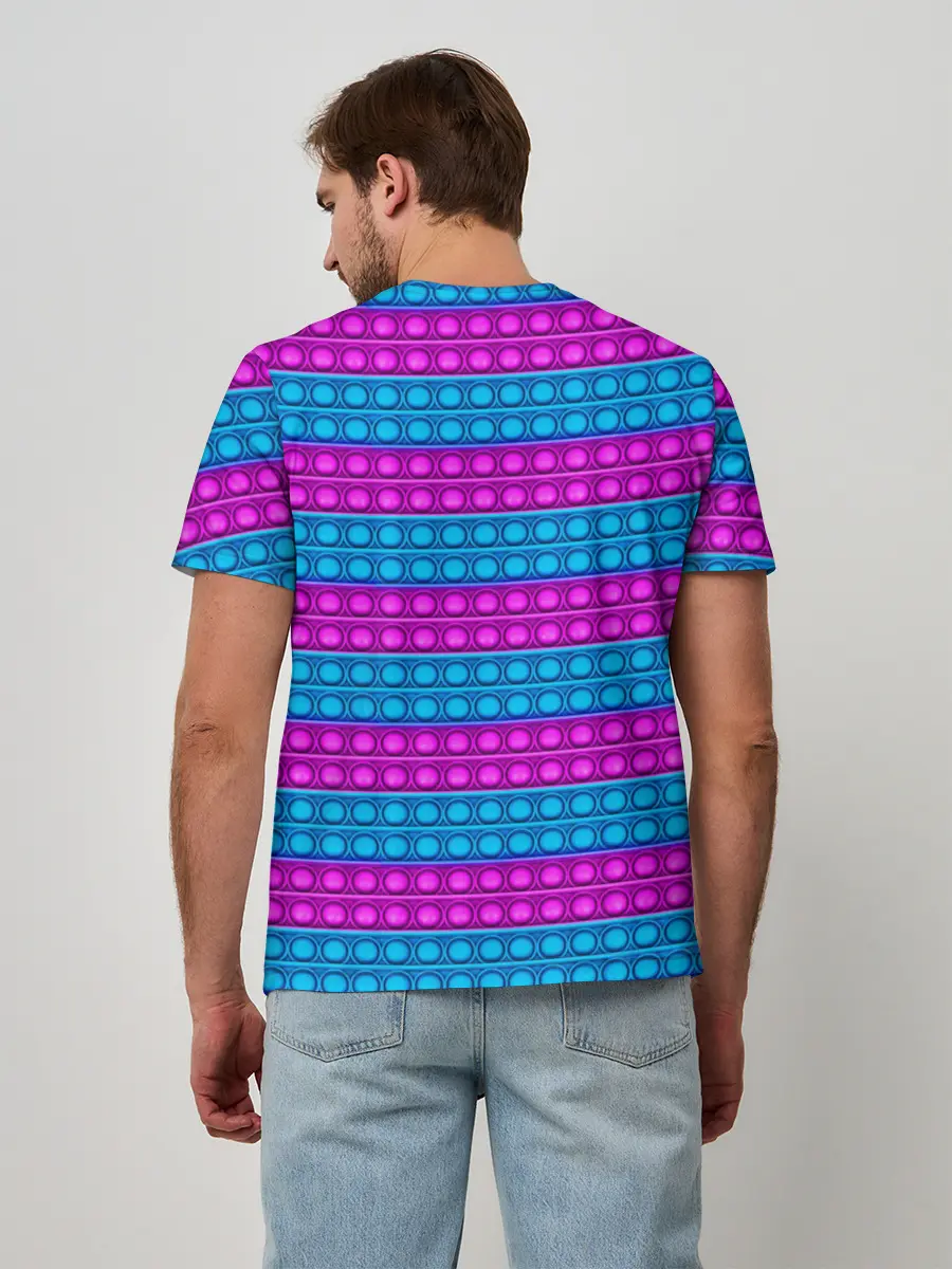 Мужская базовая футболка / АНТИСТРЕСС POP it | ПОП-ИТ