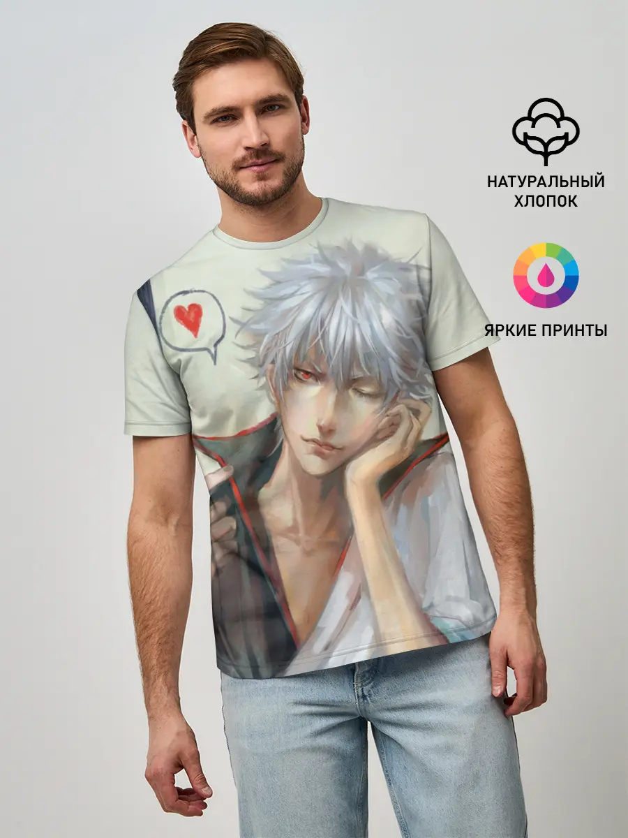 Мужская базовая футболка / Sakata Gintoki
